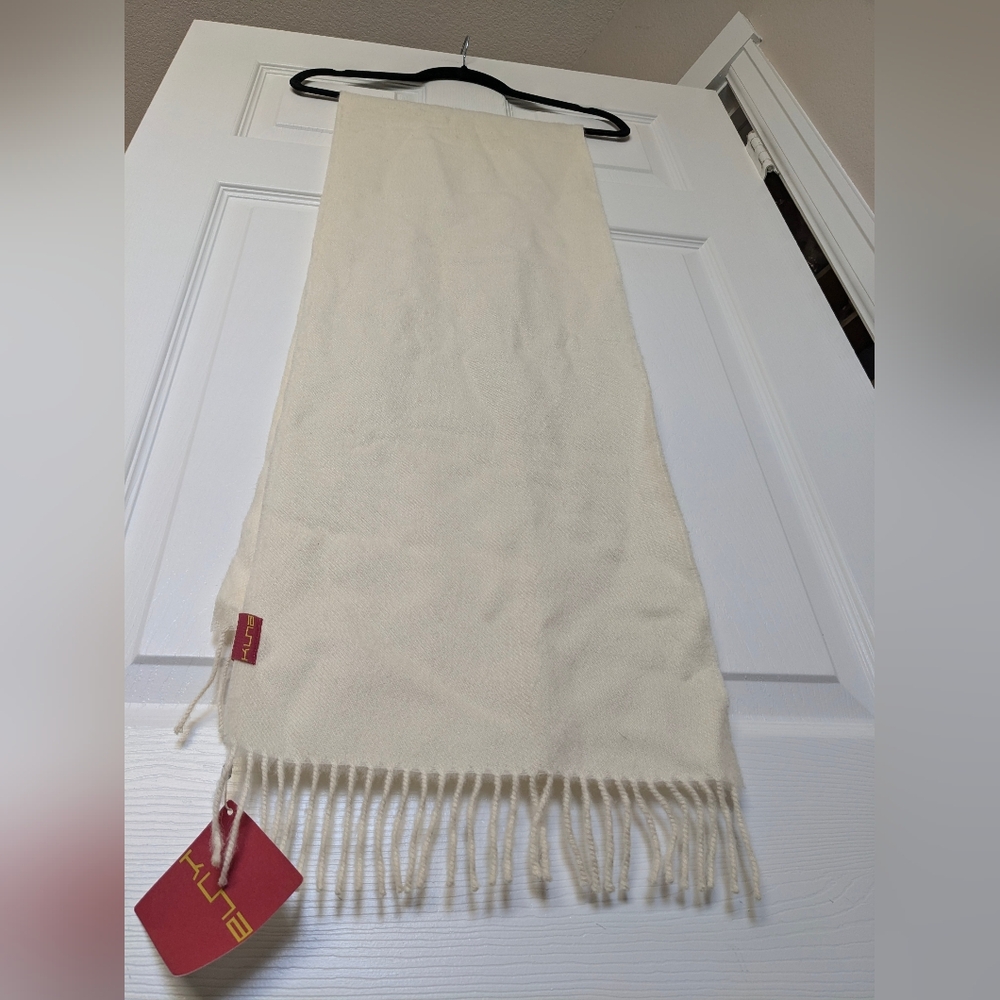 KUNA 100% Baby Alpaca Scarf Cream Scarf Soft Breathable Wool - Picture 6 of 7